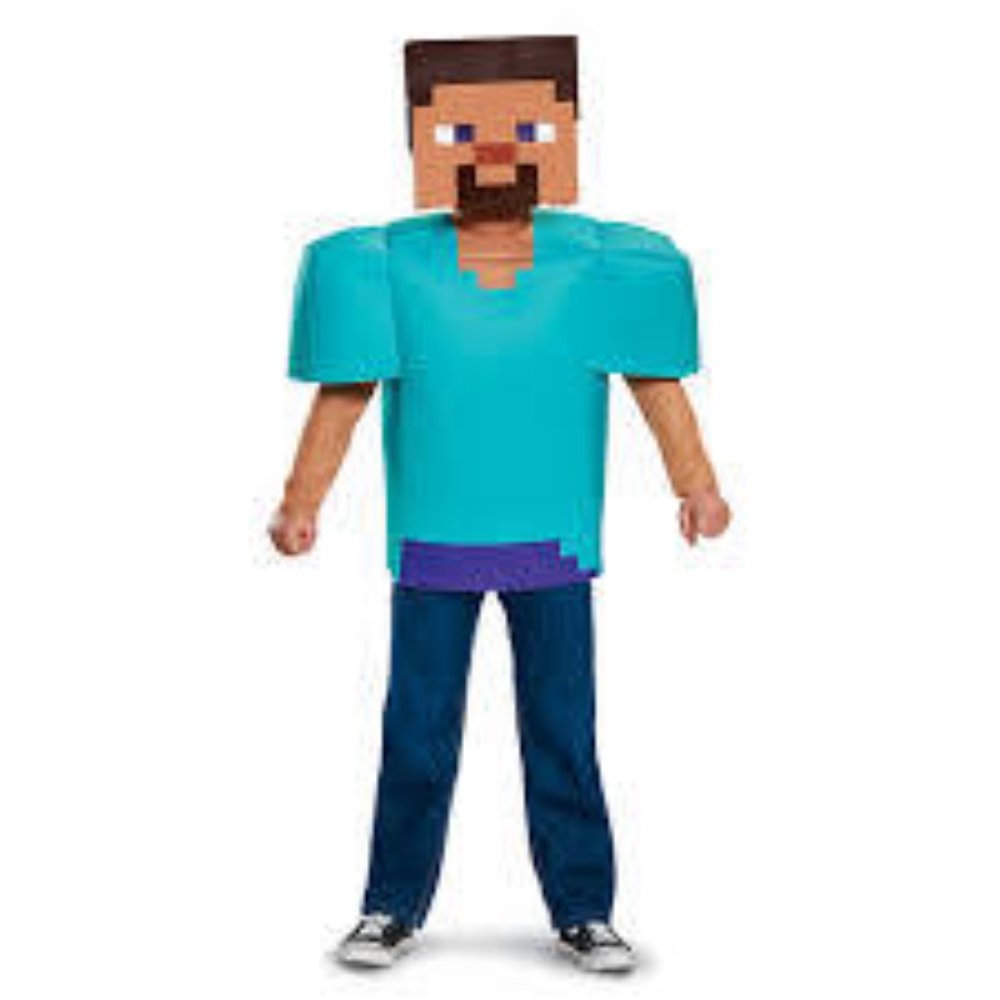 mindcraft steve costume kids